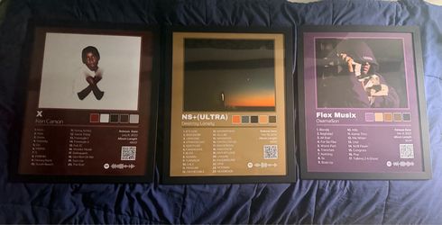 Framed Music Rappers Posters Set
