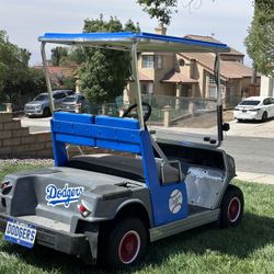 Custom Dodgers Golf Cart