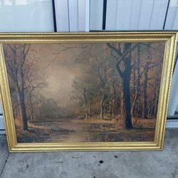 Vintage Robert Wood Oil Painting "October Morn"