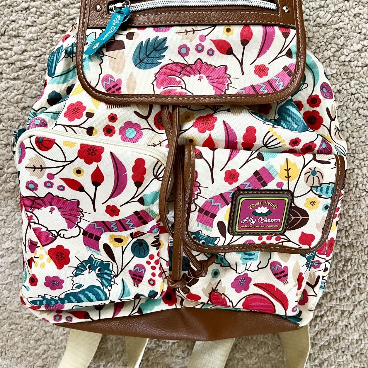 Lily Bloom Floral Cat Purse Backpack for Sale in Rancho Cucamonga CA OfferUp