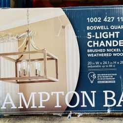 HAMPTON BAY BOSWELL QUARTER CHANDELIER