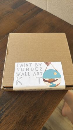Paint by number wall art kit - mountain River