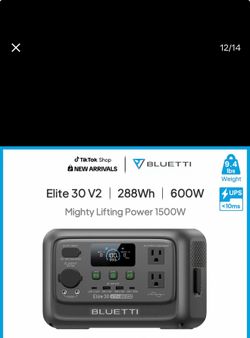 BLUETTI ElitePortable Solar generator for Camping & Backup Power