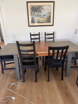 Dining table with 6 chairs