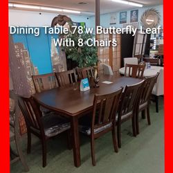 🥰 Dining Table with 8 Chairs
