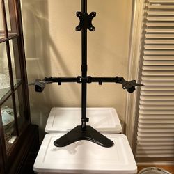 VIVO Triple LCD LED Computer Monitor Desk Stand