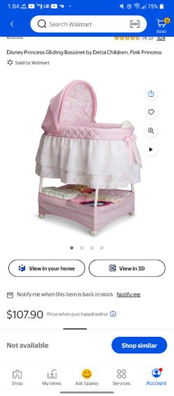 Disney Princess Gliding Pink Bassinet