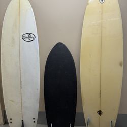 3 Surfboards Read Description 