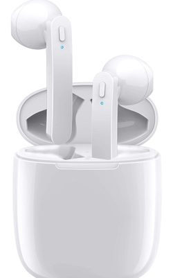 Bluetooth Earbuds 5.0 in-Ear Wireless Sports Headphones Stereo Sound Sweatproof Earphones with Charging Case for Sports Running Travel Compatible wit