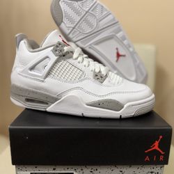 Air Jordan Retro 4 White Oreo Brand New Size 7y
