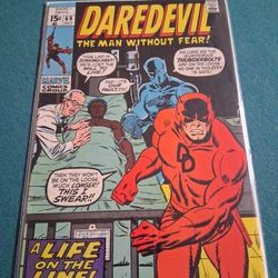 Daredevil #69 Vintage Comic 1970* 1st Apperance Of Turk Barrett