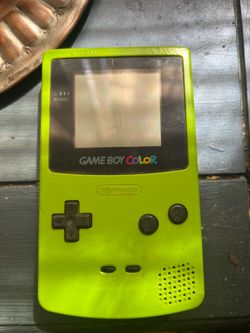 Nintendo Game Boy Color (Kiwi Green) + Kirby's Dream Land Cartridge