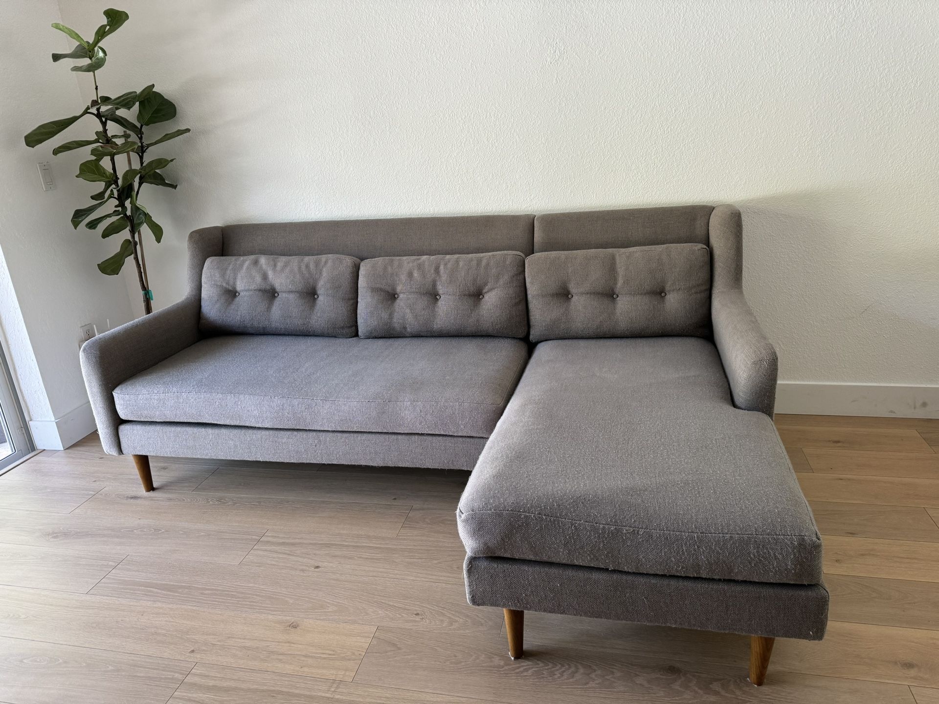 West Elm Chaise Sectional Sofa