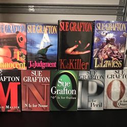 9 SUE GRAFTON Books I-Q HARDBACK Lot… (Like New) 2 FIRST EDITION BOOKS Included