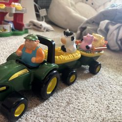 John Deere Tractor With Animals