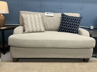 Gray Chair & a Half w/ Accent Pillows Included