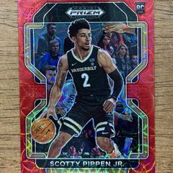 2022-23 Prizm Draft Picks SCOTTY PIPPEN JR #99 Red Scope Prizm SP /88 RC 
