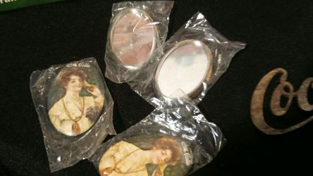 Vintage Coca-Cola pocket mirrors 1974