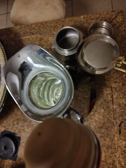 Stainless steel espresso  and Thomas