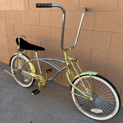 20" Lowrider Chrome/Gold Complete Bike $799 New