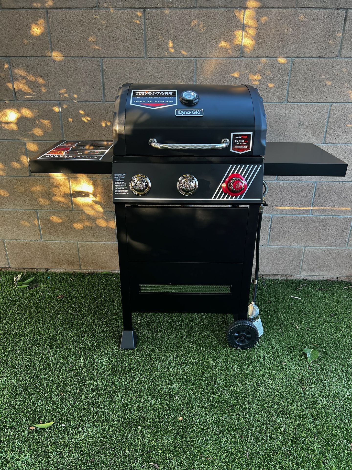 DYNA-GLO 3-Burner Propane Gas Grill in Matte Black with TriVantage  Multi-Functional Cooking System for Sale in Garden Grove, CA - OfferUp