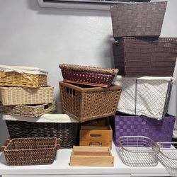 Baskets Storage Containers Bins Organizers
