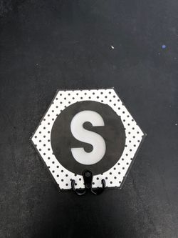 Letter s wall decor with hanger