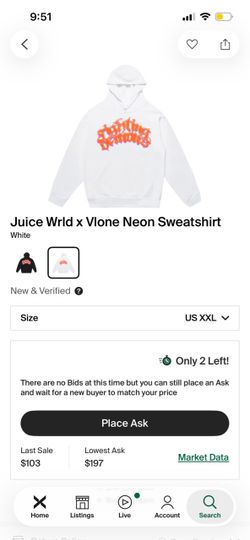 Juice Wrld x Vlone Neon Sweatshirt