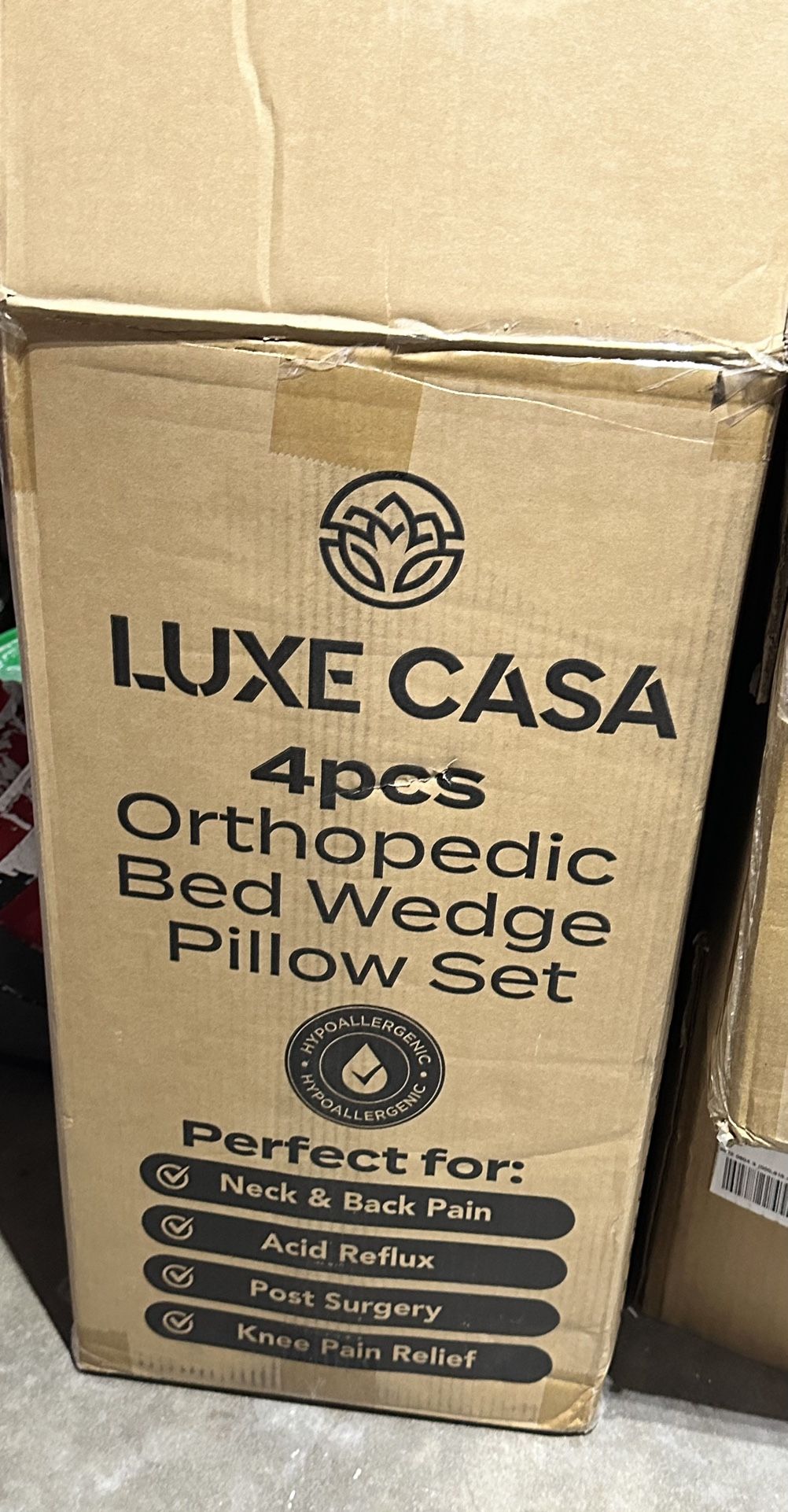 Luxe Casa 4pcs Orthopedic Bed Wedge Pillow Set