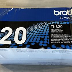 Brother Genuine TN820 Black Toner Cartridge Open Box Sealed Bag NIB