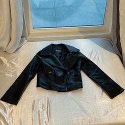 Leather black jacket