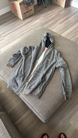 Vans Heather Grey Zip Up Hoodie from 2010