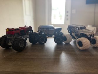 3 monster trucks