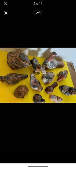 Cerámica bruñida de Tonalá, Jalisco, Mexico, 12 piezas.price negotiable.