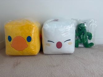 Final fantasy plushies cube pillows