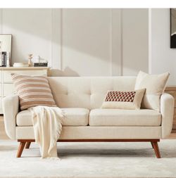 Mid Century Modern Loveseat 65in Wide