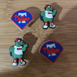 Lot Of 4 Phillies Shoe Charms 