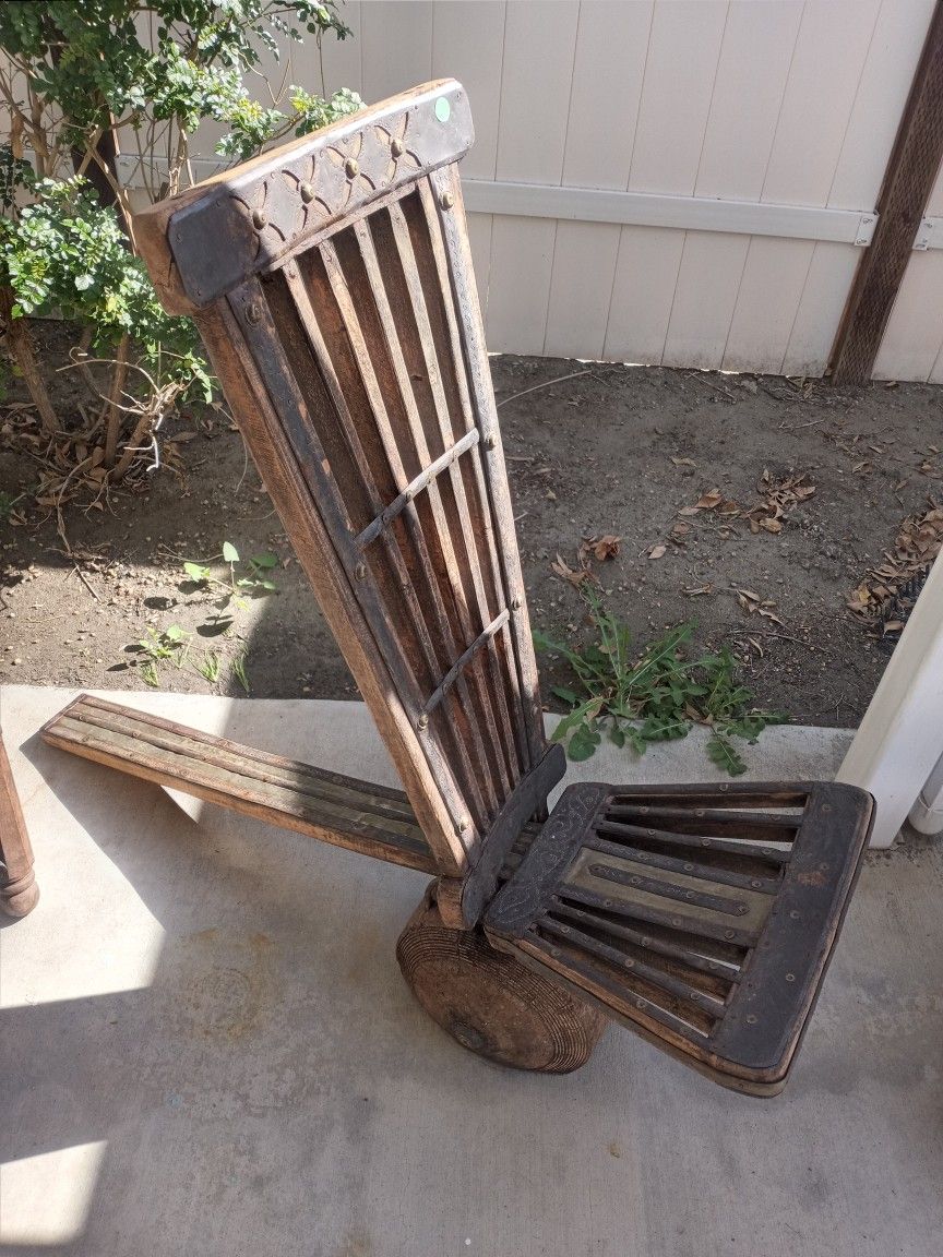 Three Very Old Chairs From The Middle East