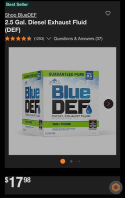 2.5 Gal. Diesel Exhaust Fluid DEF