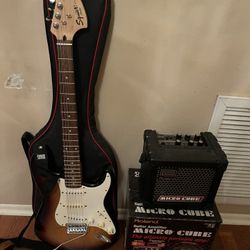 Fender Electric Guitar + Amp For Sale