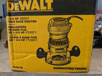 New DeWalt 1 3/4 HP Fixed Base Router