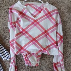 Women's Pink , Red & White Sweatsuit