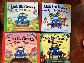 4 Little Blue Truck Hardcover Books
