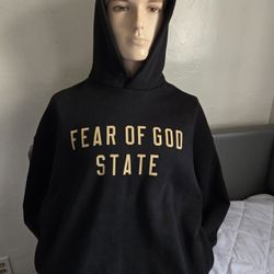 Fear Of God Essentials Men's Fleece Hoodie In Black 