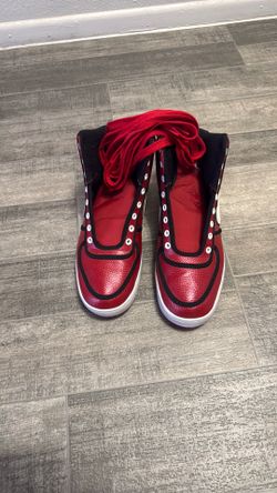 Red high top AF1