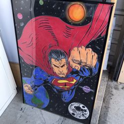 Superman Painting One Of A Kind 