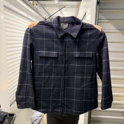 Like New Vince Splitable Wool Over Shirt Jacket Mens Size XL  