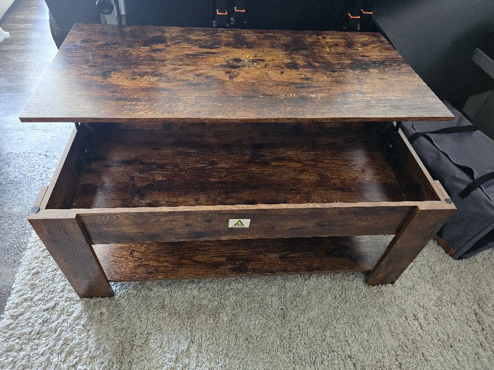 Lift-Up Coffee Table With Storage 