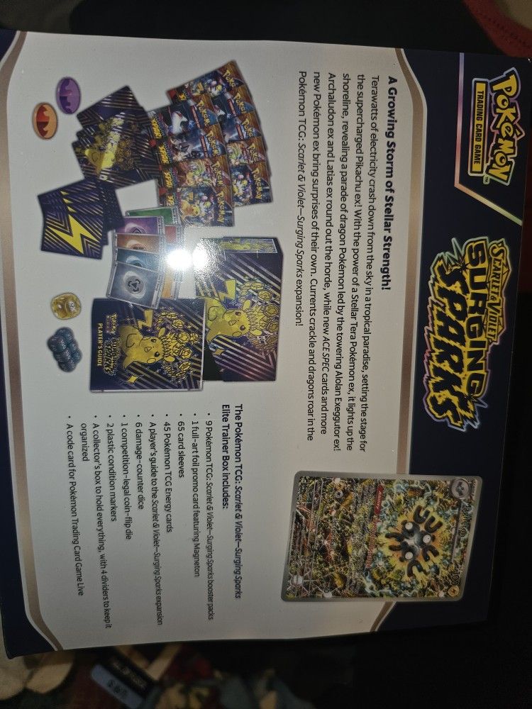 pokemon cards surging sparks elite trainer box Scarlet & Violet 10-Box Case VioletSurging Sparks expansion! Surging Sparks Elite Trainer Box