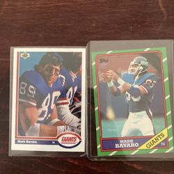 2 Mark Bavaro NFL Cards 